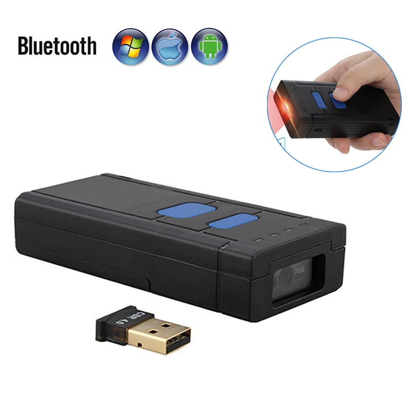 

Mini Portable Bluetooth CCD 1D Barcode Scanner Wireless Bar Code Scanner Pocket 1D Code Decoder Android Mobile Scanner Reader