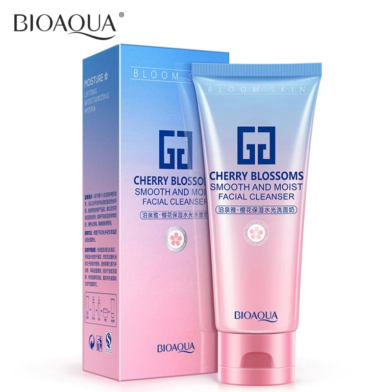 OMY LADY BIOAQUA Sakura водный свет нежная очищающая пена увлажняющий, питательный чистое масло глубокое и мягкое средство для снятия макияжа гель