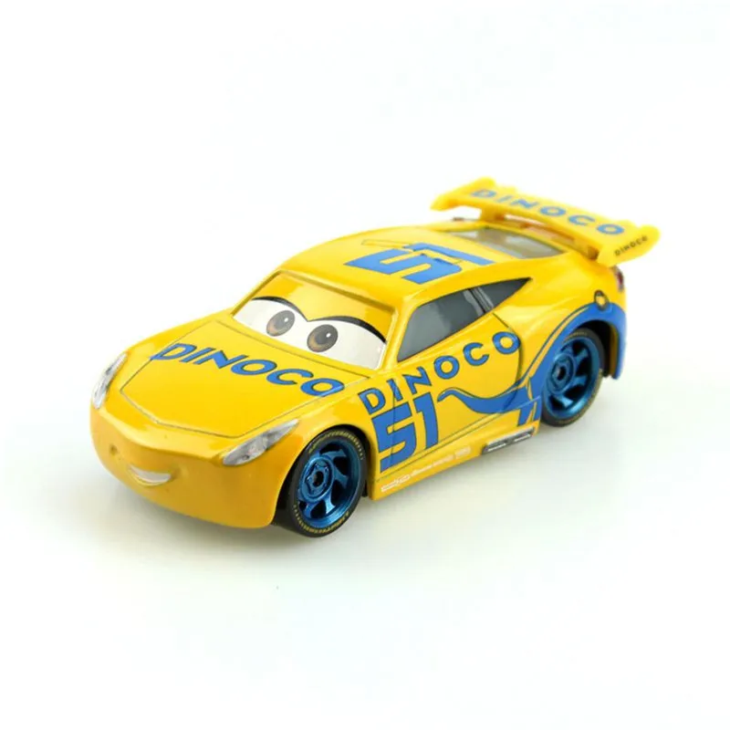 Машинки Дисней Pixar 3 Lightning Mcqueen 2 шт. No.51 Dinoco Cruz Ramirez Mack Turck & Small Car литая под давлением