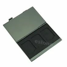 1 комплект флэш-памяти SD TF карта протектор Коробка Для Хранения Чехол Держатель Алюминиевый сплав дизайн