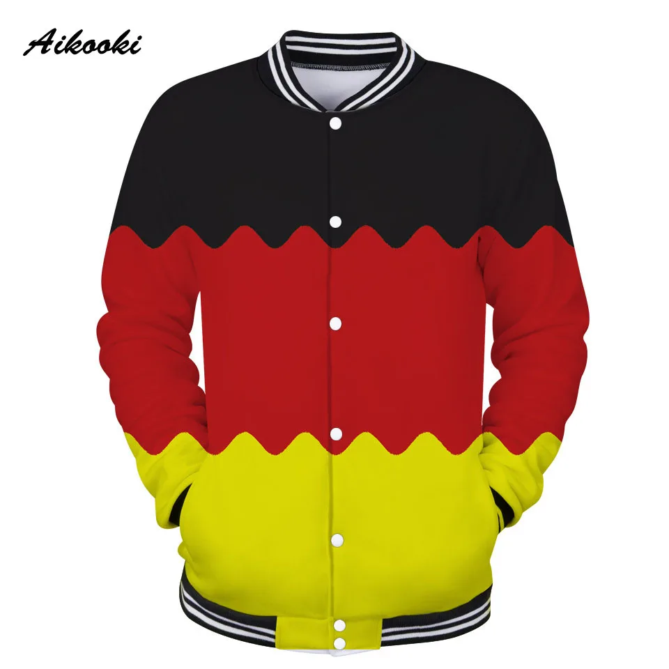 3D Country Flag Jacket Sweatshirt Boys Hip Hop Fashion 3D Baseball