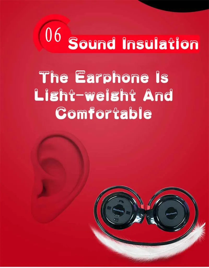 Sports Bluetooth Earphones Stereo Bass Wireless Headphones Headset Fone De Ouvido Sem Fio Auriculares with Mic for IOSAndroid10