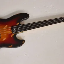 Shelly магазин на заказ Ольха тела реликвия Жако pastoruis дань бас 4 струны fretless гриф джазовый электрический бас гитара