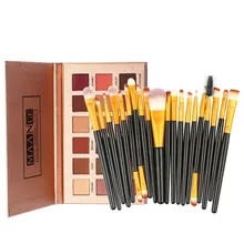 18 Color Shimmer Glitter Eye Shadow Powder Matt Eyeshadow 20Pcs Makeup Brush Set 0508MZH 18 Color Shimmer Glitter Eye Shadow Powder Matt Eyeshadow 20Pcs Makeup Brush Set 0508MZH