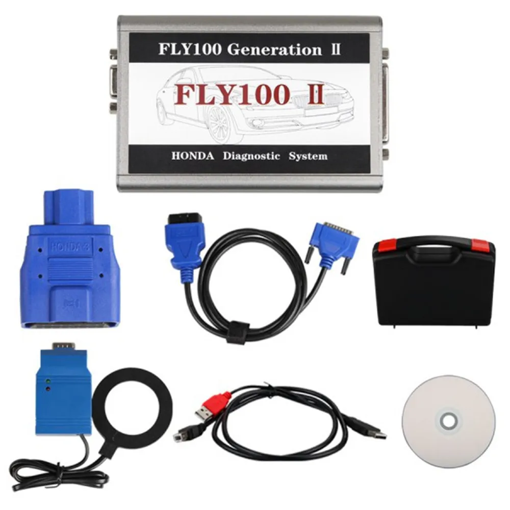 Новый FLY100 II сканер V3.016 полная версия Fly100 2 диагностики и ключевых инструментов программирования Бесплатная доставка