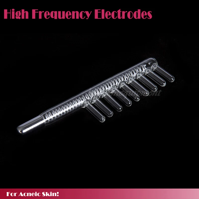 High Frequency Replacement Comb Glass Electrode Tube for Skin Carein