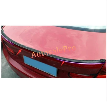 

DIY Carbon Fiber Style Rear Trunk Roof Lip Decoration Spoiler WingTrim For Audi A5 2008-2016 A6 2006-2016 Sedan