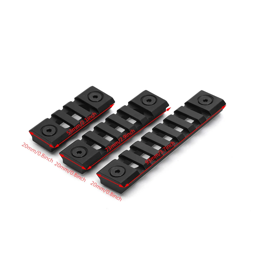 HONESTILL Тактический Keymod Rail Base Mount 3 5 7 Slats подходит для Picatinny Weaver 20 мм Охотничьи