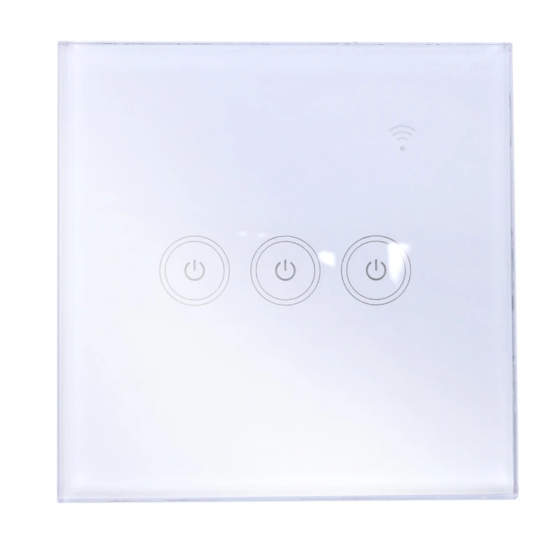 

86Mm Wifi Smart Wall Switch Press Control Panel App Rc For Echo/Alexa/Google Home