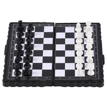 1 ensemble Mini échecs pliant magnétique en plastique échiquier jeu de société Portable enfant jouet offre spéciale livraison directe(China)