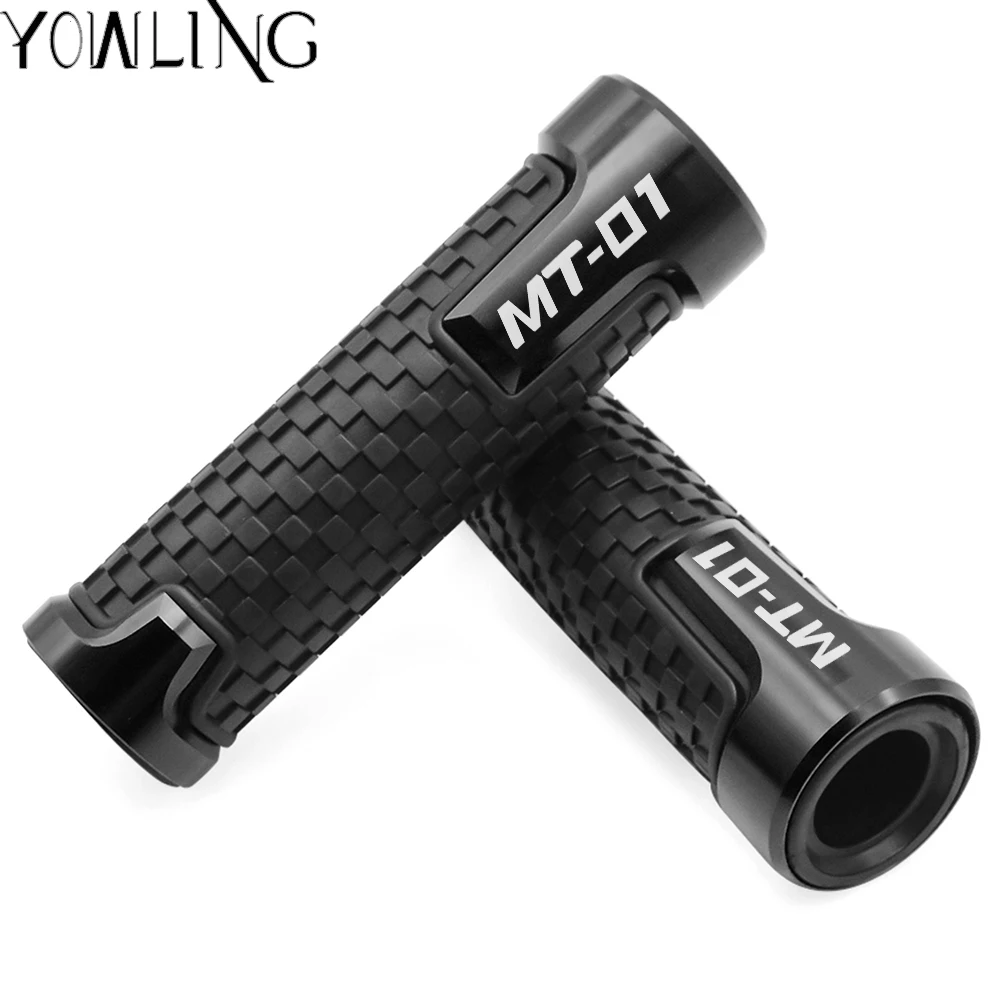 

FOR YAMAHA MT01 MT-01 2004-2011 2005 2006 2007 2008 2009 2010 7/8" Motorcycle CNC Rubber Handlebar Hand Grips Bar End Gel Grip