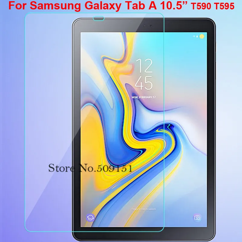 2 шт./лот закаленное Стекло для Samsung Galaxy Tab A A2 10,5 SM-T590 T590 T595 защита экрана планшета с уровнем твердости 9 H из закаленного стекла, защитная пленка