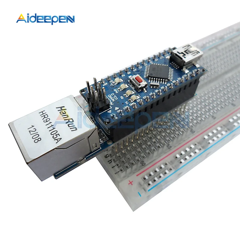 Мини Nano ENC28J60 Ethernet Щит Модуль микрочип HR911105A Ethernet веб-сервер плата модуль для Arduino Nano 3,0 платы