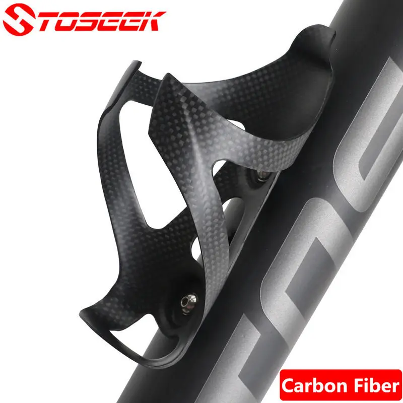 

Toseek carbon mountain bicycle bottler holder highway bike water bottle cage carbon bicycle accessory