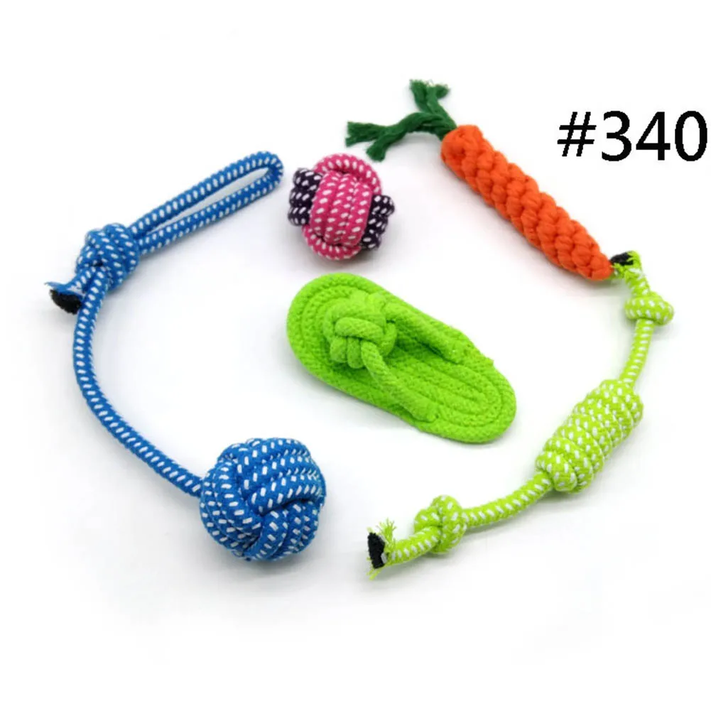 

4/5/6 Pcs Pet Chewing Toy Set Cotton Rope Wear Resistant Teeth Cleaning Toys for Cats Dogs Hot Sale