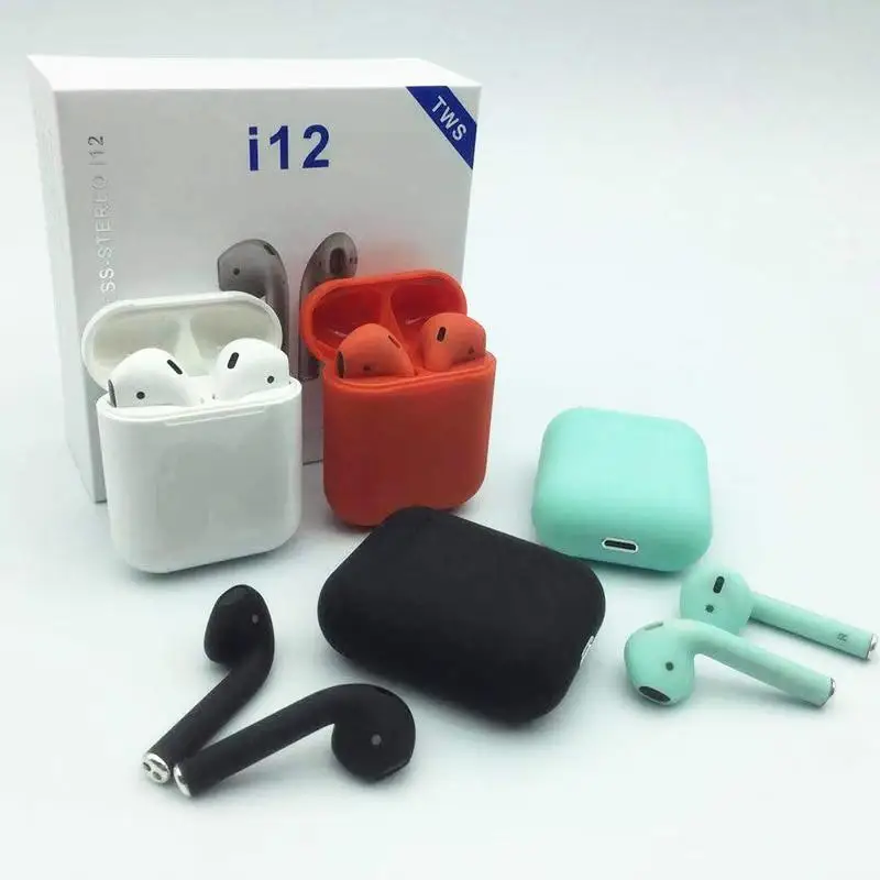 I12 tws Bluetooth наушники беспроводные с сенсорным управлением 3D объемный звук и