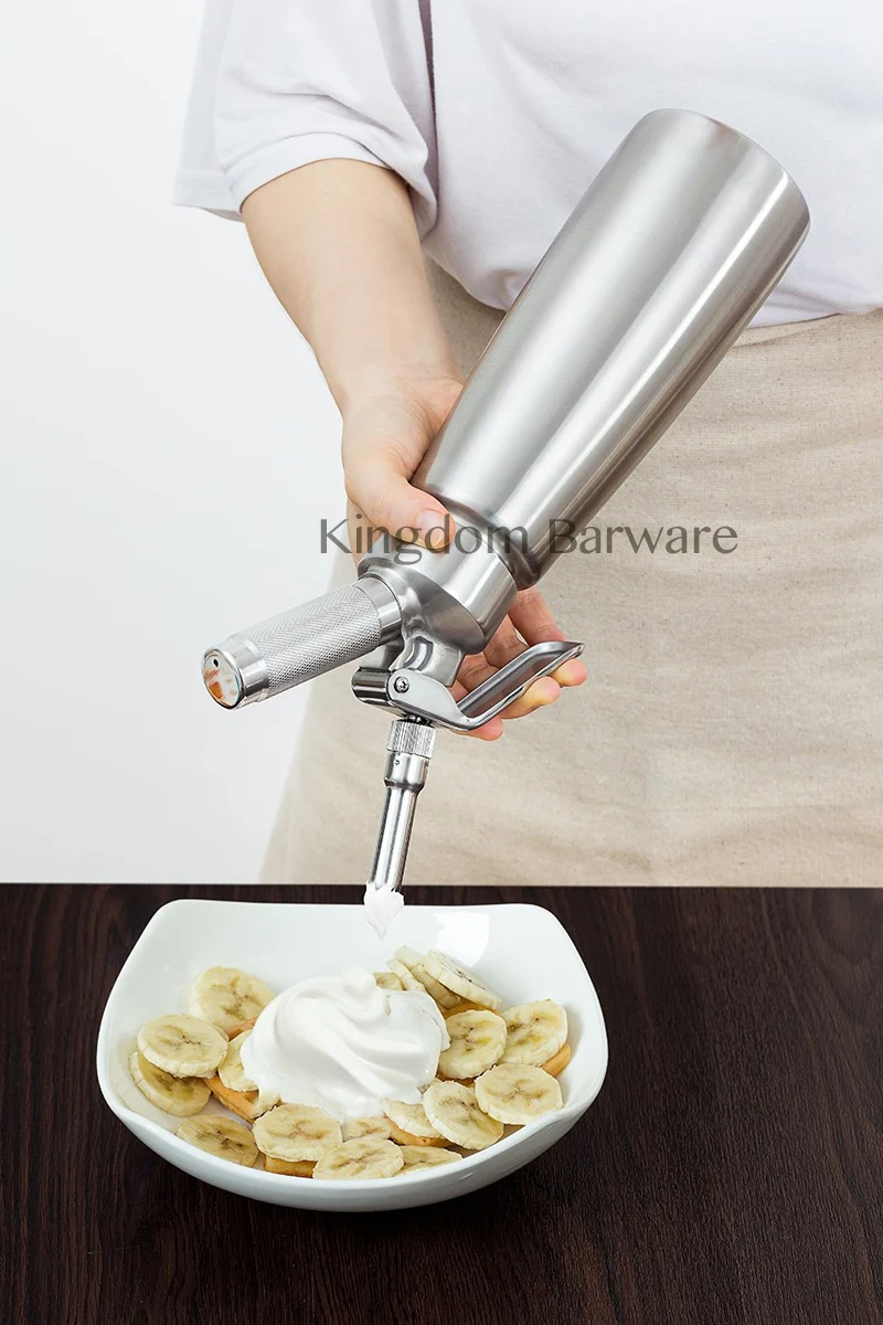 Whipped Cream Dispenser – 1 Pint Stainless Steel Cream Whipper