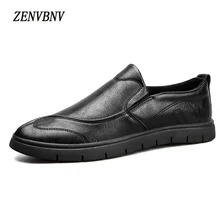 ZENVBNV 2017 New Fashion Microfiber Pu Slip On Leather Shoes Men Casual Shoes Man Shoes For Spring Autumn Shoes Free Shipping