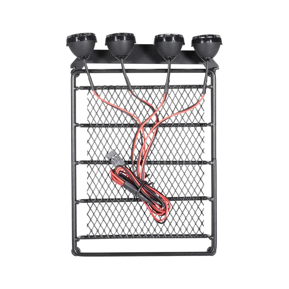 RC Car 110 Roof Rack Luggage Carrier Led Light Bar for Short-Course Cars Crawler HPI TAMIYA CC01 AXIAL SCX10 RC4WD D90 REDCAT (3)