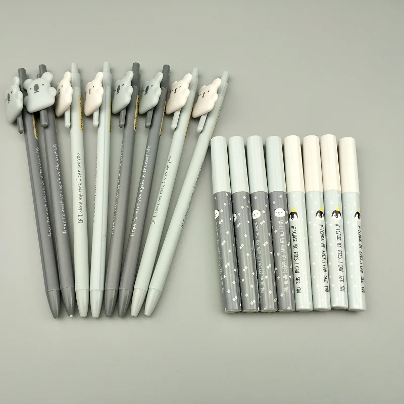 

Mechanical Pencils and lead set cartoon Koala plastic Automatic pencil 0.5mm HB black refill office school writing stationrey