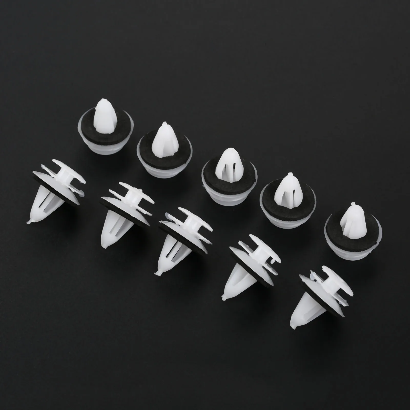 

15Pcs Car Door Trim Panel Retainer Clips 9mm Hole Plastic Rivets Automobile Fastener For Nissan Infiniti 80999-VE000 Car-styling