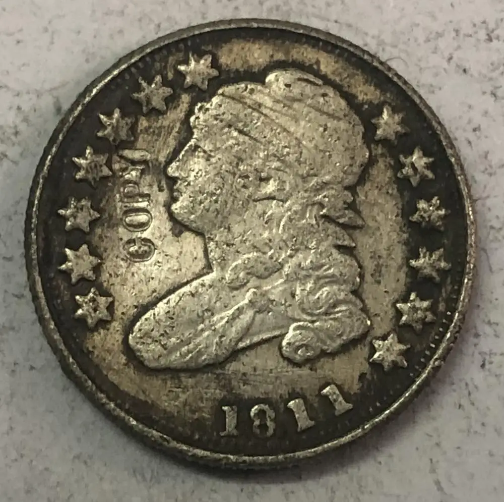 1811 Соединенные Штаты 10 центов свободы Cap Penny 1 е разнообразие|Безвалютные монеты| |