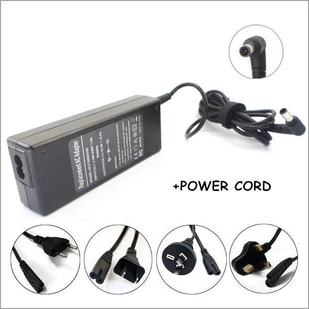 Cargador portátil con adaptador de CA, cargador para portátil Sony SVT14112CXS SVT14113CXS SVT14115CXS SVT141A11L PCG adapter charger|carregador portatilac - AliExpress