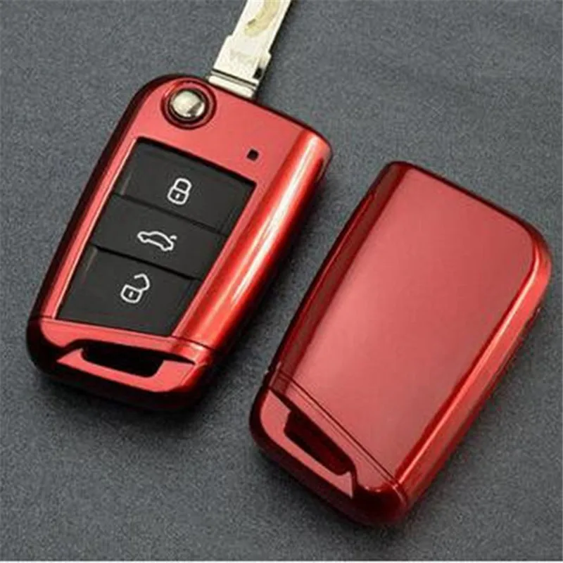 

Abs Key Cover Case Shell Holder For Volkswagen Vw Golf 7 Mk7 Key Rings For Skoda Octavia A7 Key Portect Case Cover