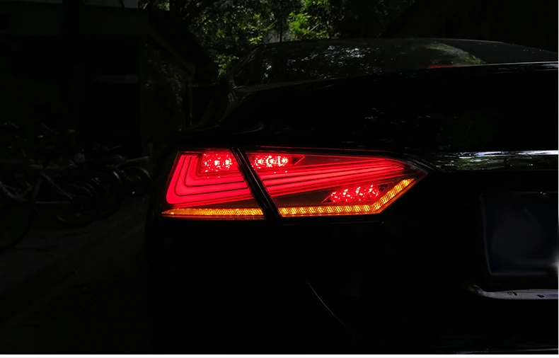 Автомобильные аксессуары от фабрики Vland, задний фонарь для Toyota Camry, стиль, светодиодный задний светильник с последовательным индикатором