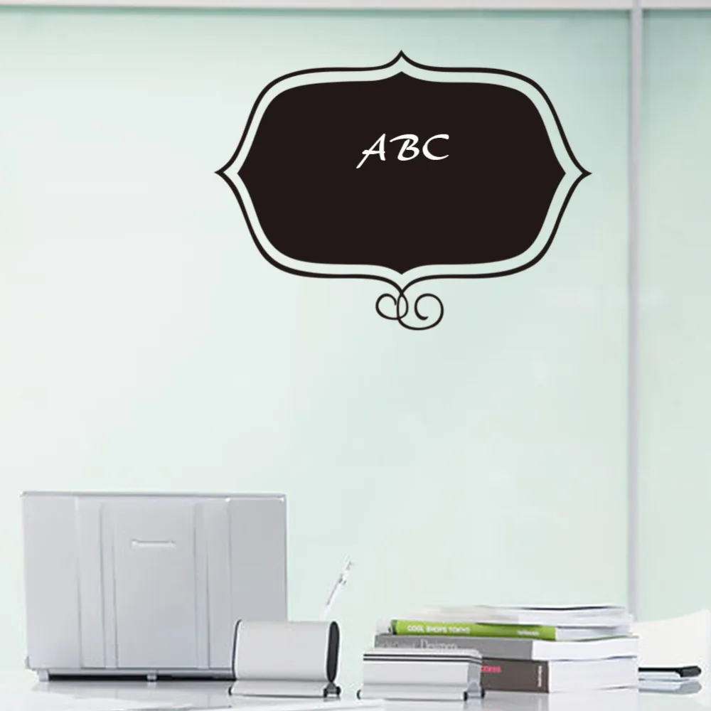 Cute removable and waterproof DIY children blackboard vinyl chalkboard