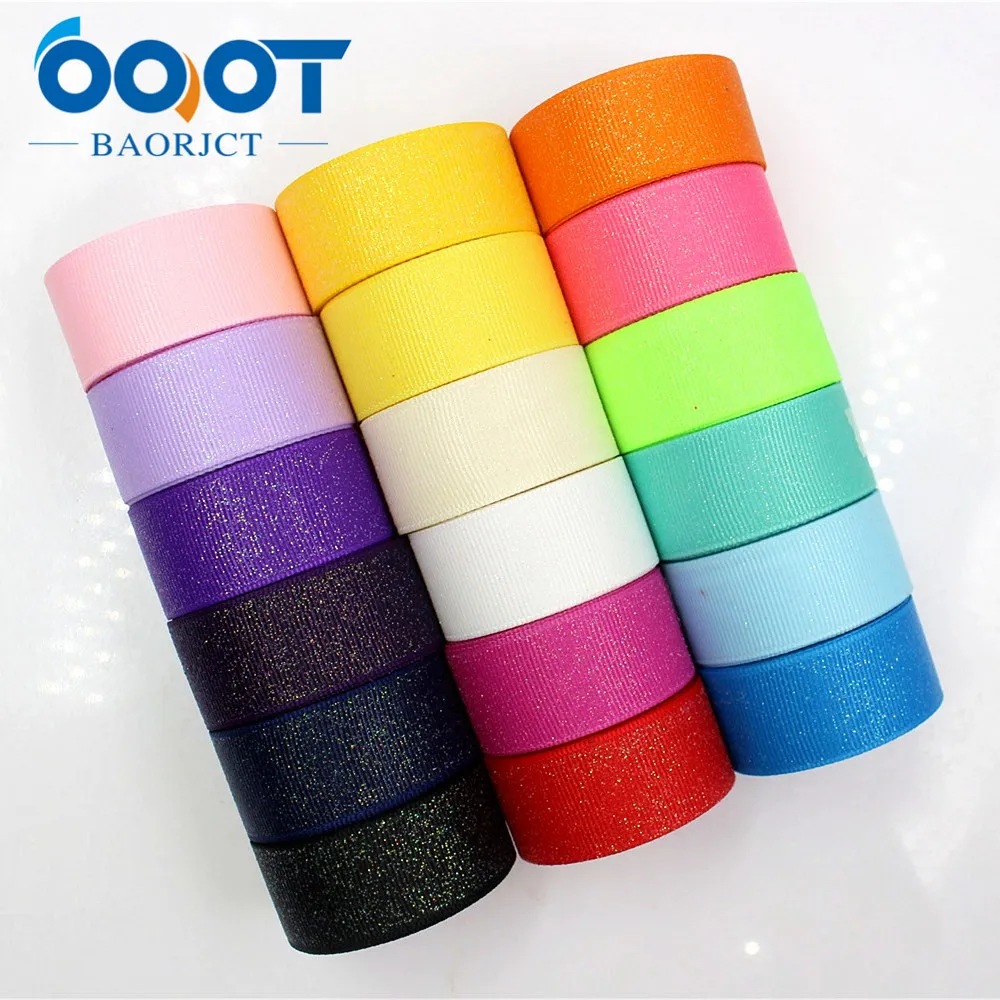 

OOOT BAORJCT 178081 ,22MM solid shiny Grosgrain ribbon , 10 yards, DIY hanproduction headwear accessories, Decorative materials