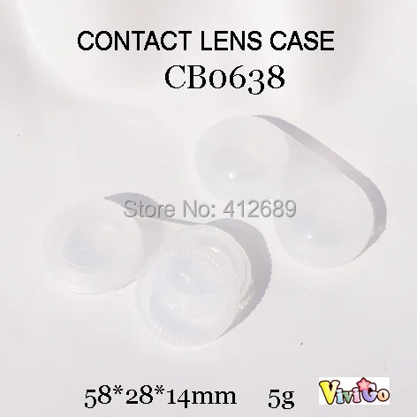 200 шт./лот CB0638 цветной чехол для контактных линз, коробка для хранения цветных линз