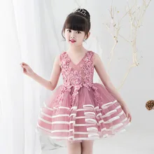 Princess Dress Girl Dress Wedding Flower Children Walk Show Host Piano Performance Purple Gauze Poncho Dress Princess Dress Girl Dress Wedding Flower Children Walk Show Host Piano Performance Purple Gauze Poncho Dress