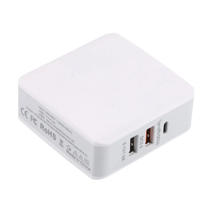 BBSW 68W USB Type-CPD + QC 3.0 USB Wall Fast Charger For iPhone X 8 8 Plus MacBook Pro Nintendo Switch USB-C PD Fast Charger (7)