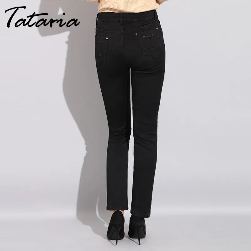 Tataria High Waist Women Black Jeans Plus Size Stretch Mom Skinny Jeans For Women Autumn Winter Jeans With High Waist Jean Femme Tataria High Waist Women Black Jeans Plus Size Stretch Mom Skinny Jeans For Women Autumn Winter Jeans With High Waist Jean Femme