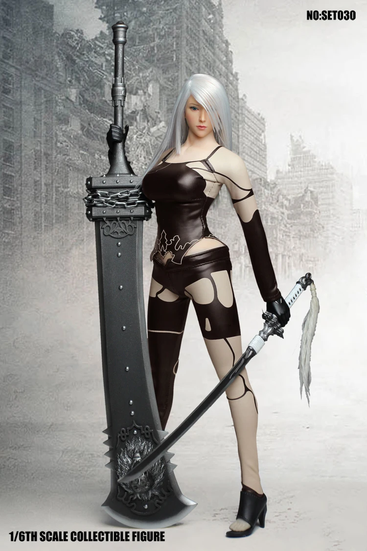 Привлекательная Женская фигурка в масштабе 1/6 SET030 серия для косплея NIER AUTOMATA YORHA