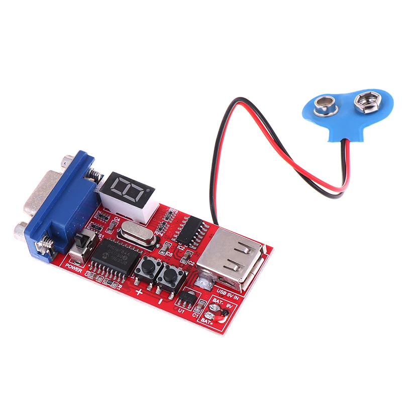 

DC 9V VGA Signal Generator Lcd Tester 15 Signal Output Battery Power Supply 60*30mm