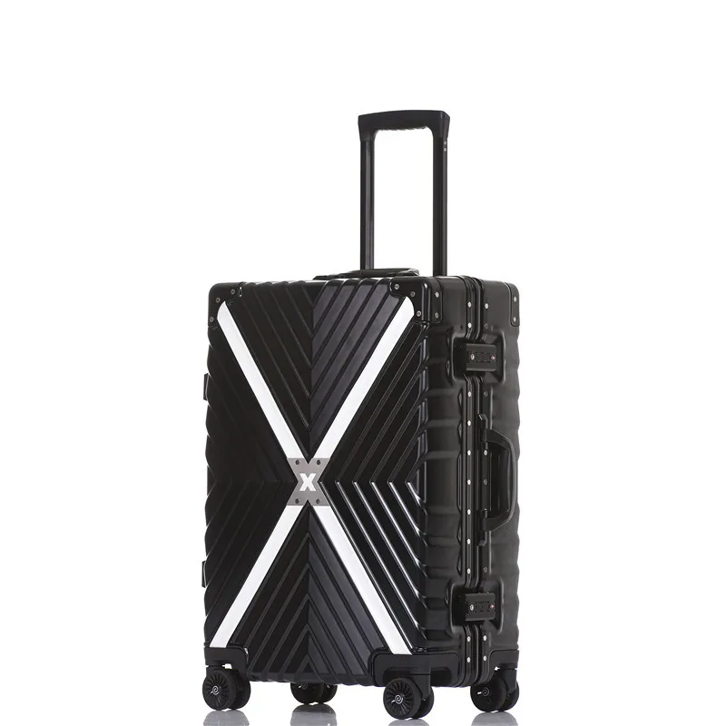 

X combat police pull rod box, universal wheel, aluminum frame, trunk box, new design luggage