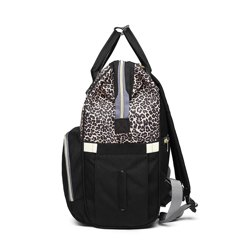 lequeen leopard diaper bag