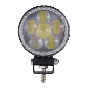 

GERUITE Round LED Spotlights 18W 12V 8400 LM Car Light Bar As Worklight Spot Light For Boating Fishing SUV Spotlight LED Lights