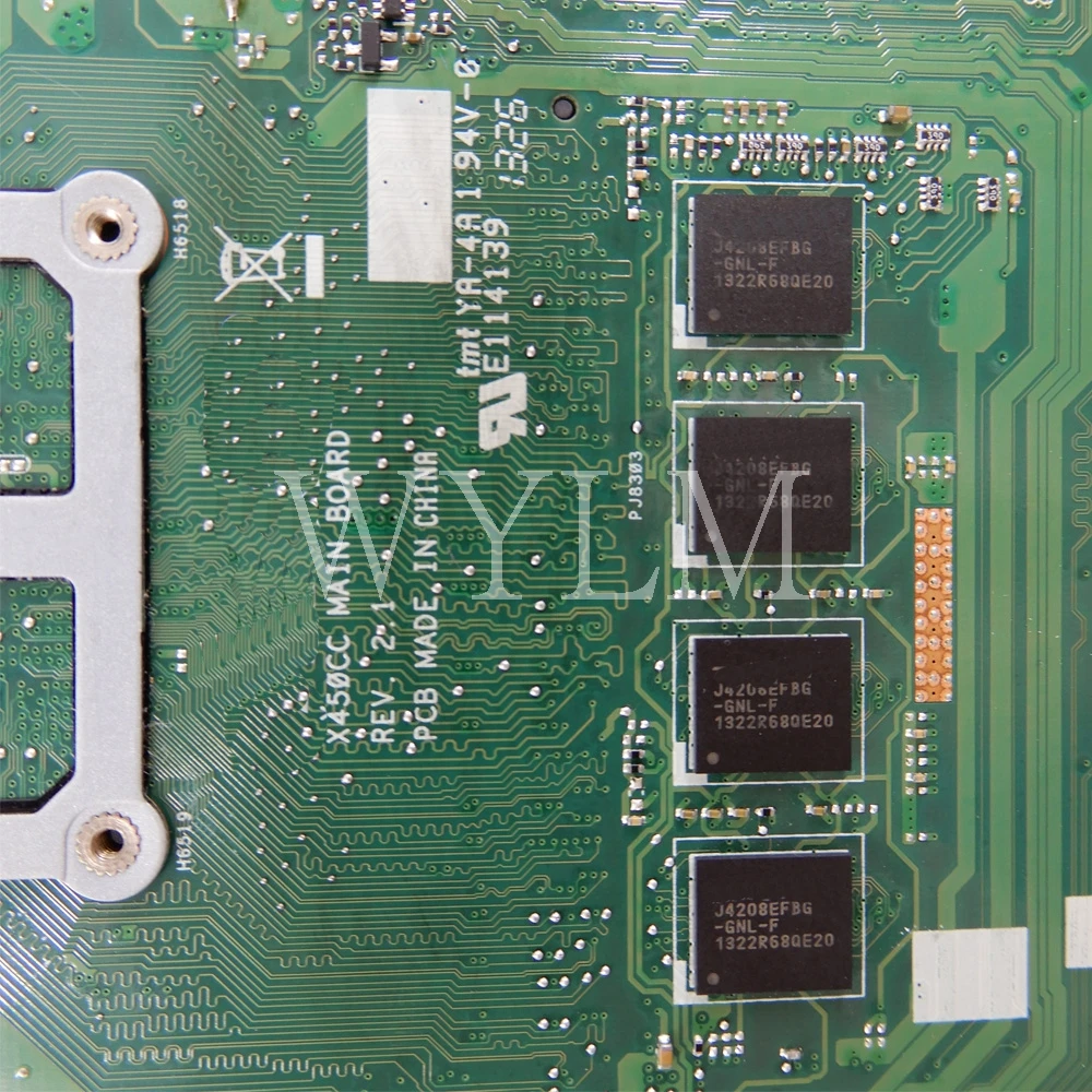  X450CC motherboard 4GB RAM I3-3217CPU GT720M/2G mainboard REV2.1 For ASUS X450CC X450C Y481C X450 L