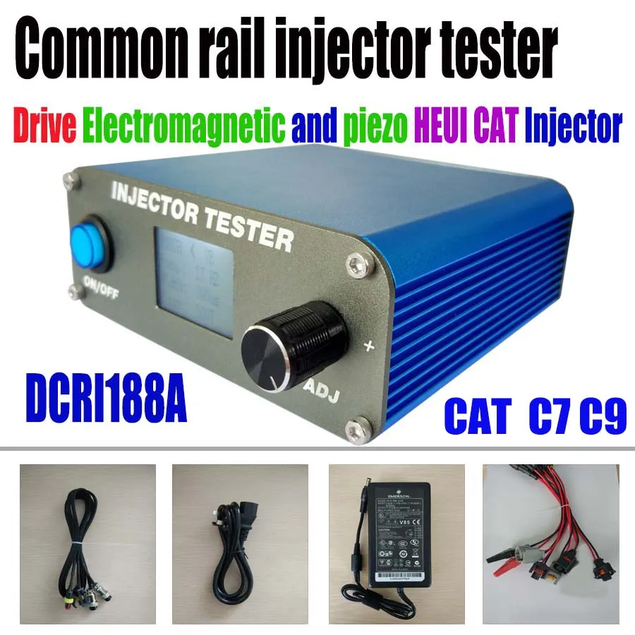 Портативный DCRI188A common rail тестер+ S60H инжекторе checker Drive электромагнитных и пьезо common rail - Цвет: DCRI188A
