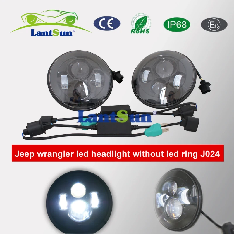 Пара J024 7 &quotкруглсветодиодный 40 Вт светодиодные фары для Wrangler JK 10 светодиодный