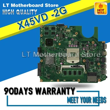 

For Asus X45VD REV 2.0 motherboard X45V laptop mainboard GT610M With 2GB RAM Slots tested well Motherboard S-4