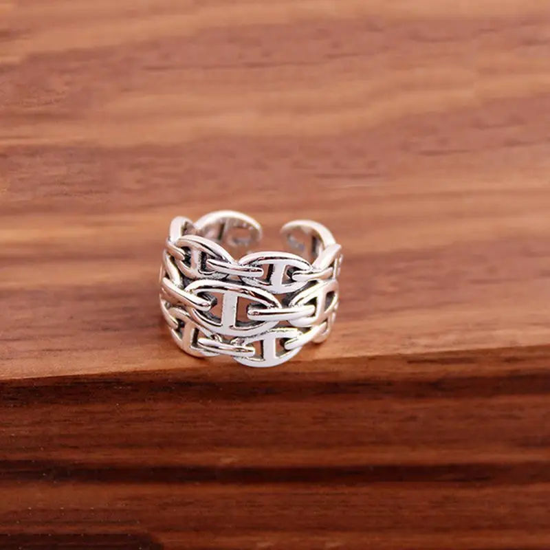 Silvology 925 пробы Серебряное трехслойное японское слово кольца высокого качества в японском стиле кольца для женщин модные ювелирные изделия