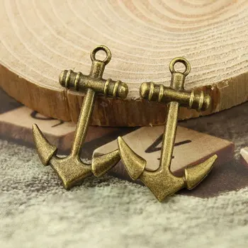 

Free shipping!!!Bronze Plated Anchor alloy Charm Pendants 20x29mm