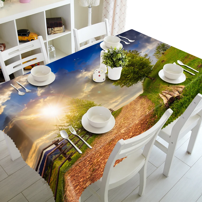 

Early morning ranch sky beautiful 3d Tablecloth Forest Guardian Unicorn Stereo Tablecloth Tapestry