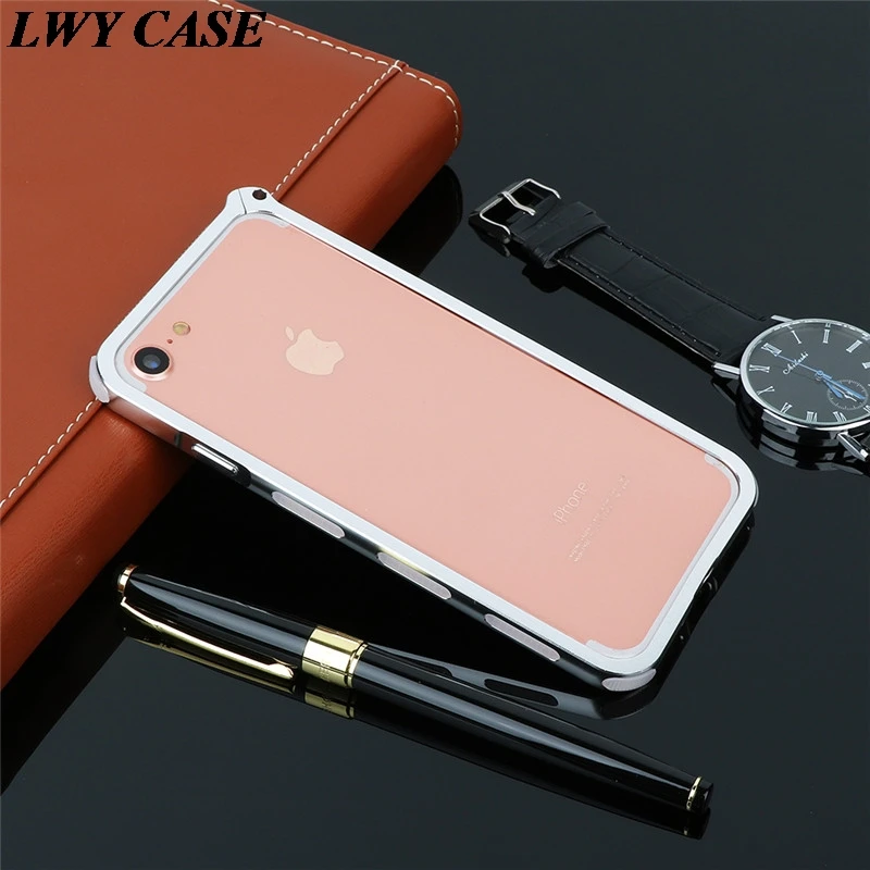 Koop Voor Apple iPhone 7 8 6 6 S Plus Telefoon Gevallen Luxe Ultradunne Aluminium Metal Bumper Case Frame Cover