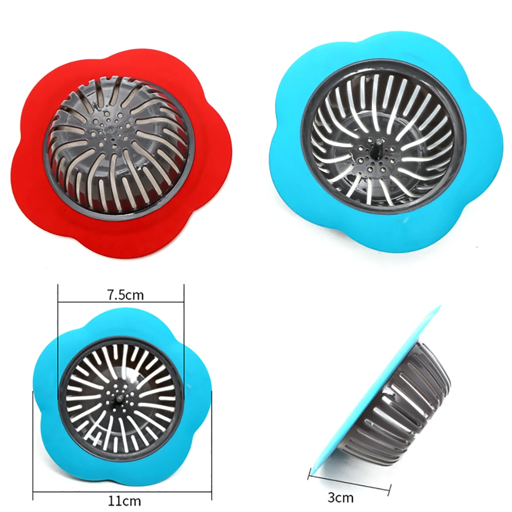 Flower Shape Kitchen Bathroom Sink Strainer Floor Drain Anti-clogging Filter hot