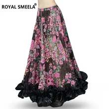 Новинка, богемные шифоновые большие юбки для танца живота, цыганский родовой танец живота, юбка, гипсовый костюм, платье, одежда 6041